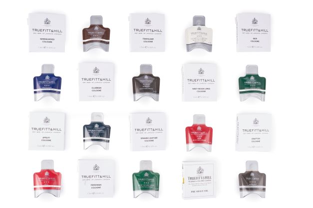 Colognes, Shaving Creams and Aftershave Balms Sample Pack (+Pre-Shave Oil)