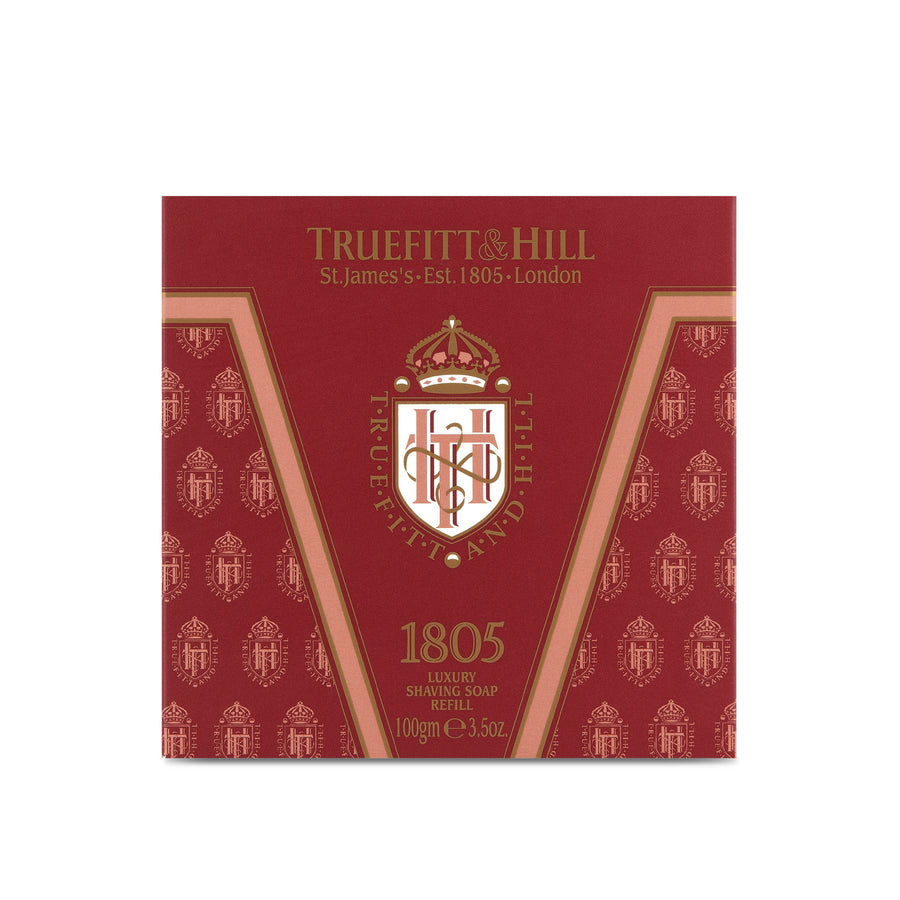 1805 Luxury Shaving Soap Refill for Wooden Bowl