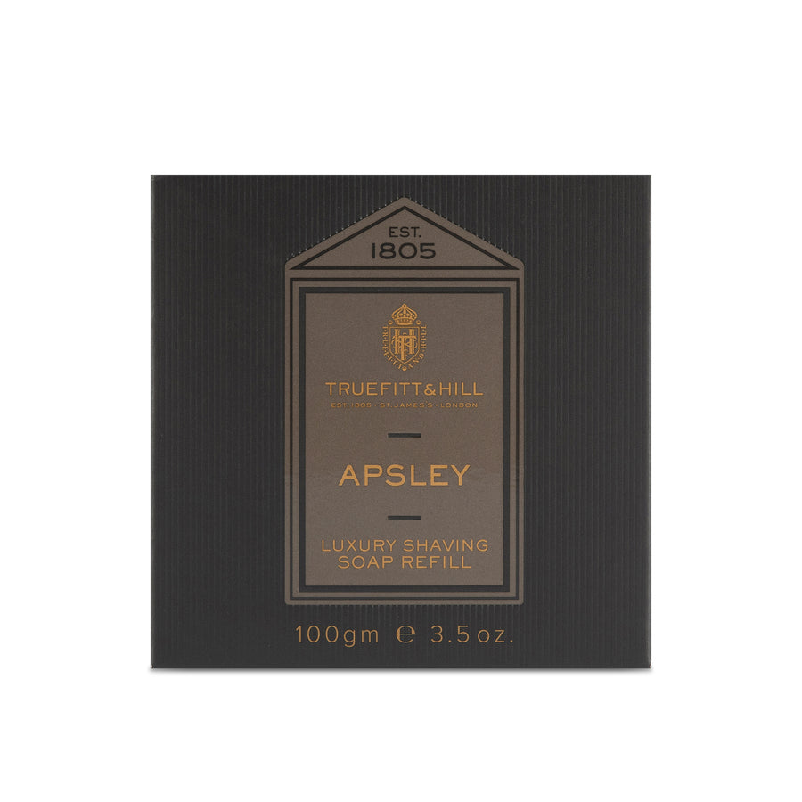 Apsley Luxury Shaving Soap Refill for Wooden Bowl