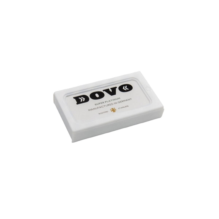 Double-edged Dovo Super Platinum razor blades, Made in Germany