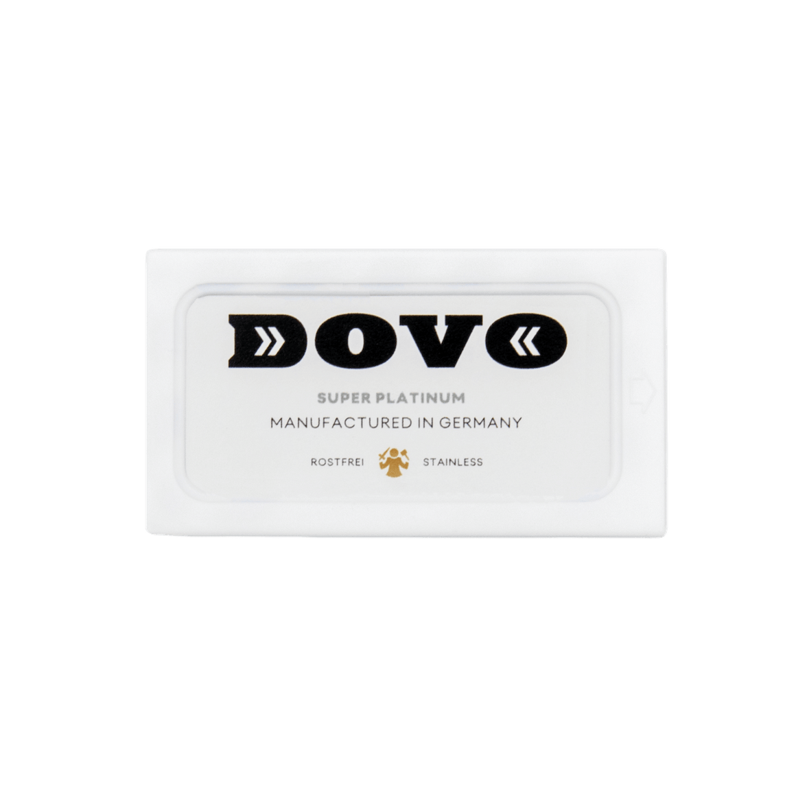 Double-edged Dovo Super Platinum razor blades, Made in Germany