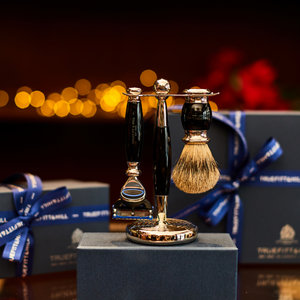 Edwardian Collection Synthetic Shaving Brush & Razor Set