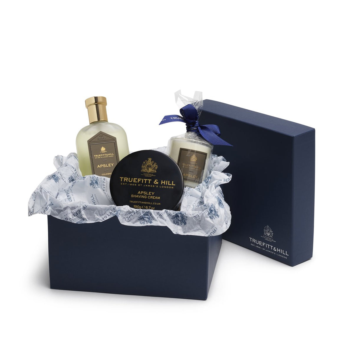 Apsley Cologne & Shaving Cream with Candle Gift Set