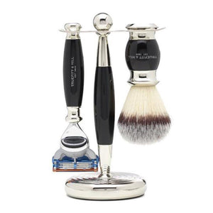 Edwardian Collection Synthetic Shaving Brush & Razor Set