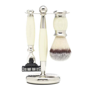 Edwardian Collection Synthetic Shaving Brush & Razor Set