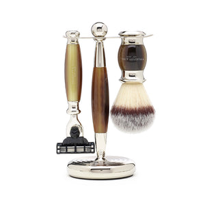 Edwardian Collection Synthetic Shaving Brush & Razor Set