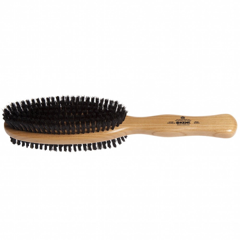 Kent Clothes Brush, Double-sided, Stiff & Soft Bristles, Cherrywood - Truefitt & Hill Canada