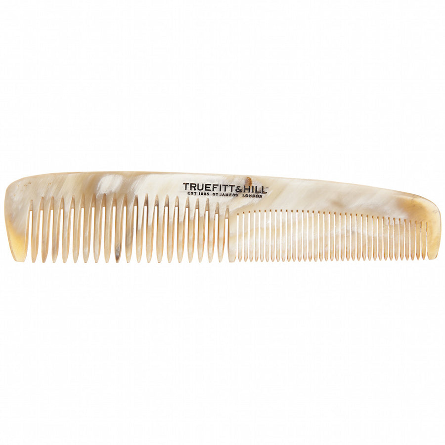 Truefitt & Hill Medium Double Tooth Horn Comb  (6")