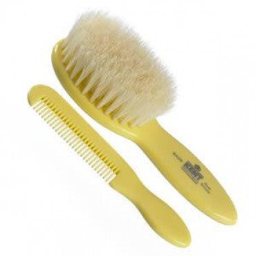 Kent Baby Brush & Comb Set, Supersoft White Bristles - Truefitt & Hill Canada