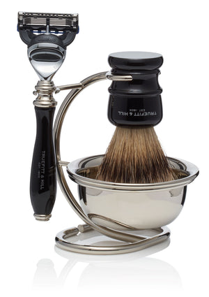 Wellington Collection with Bowl - Shaving Brush & Razor Set