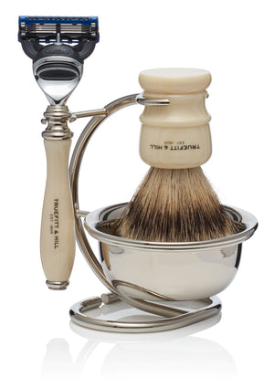 Wellington Collection with Bowl - Shaving Brush & Razor Set