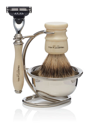 Wellington Collection with Bowl - Shaving Brush & Razor Set