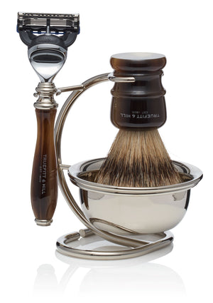 Wellington Collection with Bowl - Shaving Brush & Razor Set