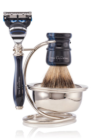 Wellington Collection with Bowl - Shaving Brush & Razor Set