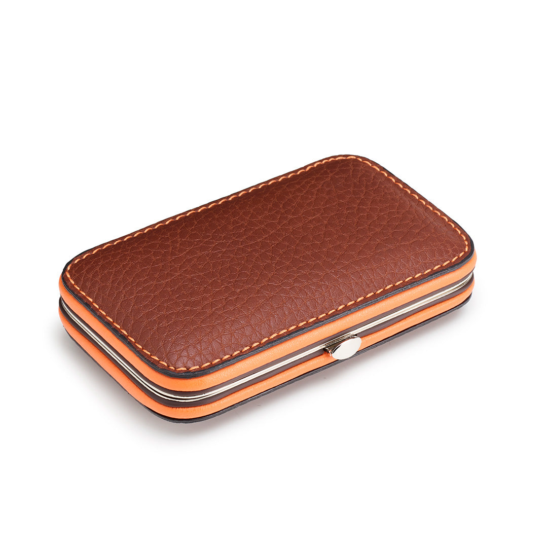 Textured Leather Manicure Set 5 Piece