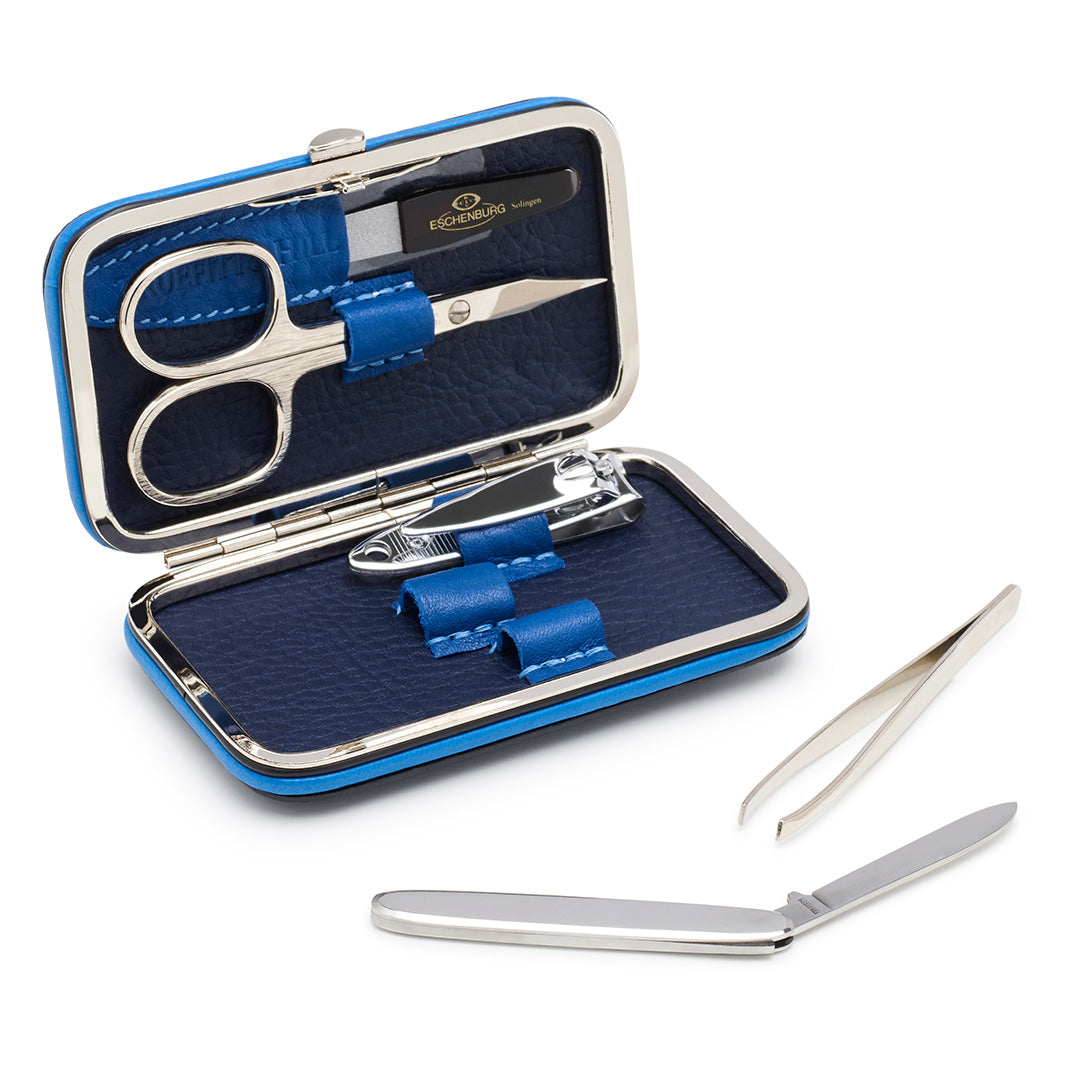 Textured Leather Manicure Set 5 Piece