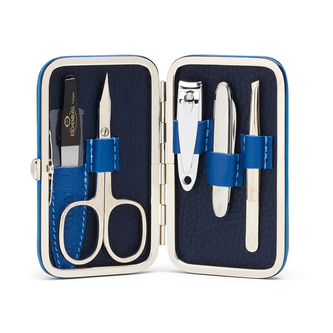 Textured Leather Manicure Set 5 Piece