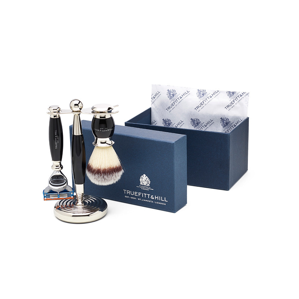 TRUEFITT&HILL エドワーディアン セット Edwardian Collection Brush & Razor Shave Set - Truefitt